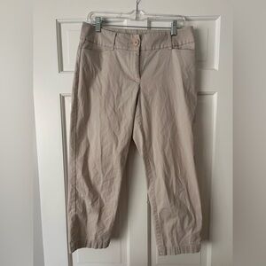 LOFT Tan Cropped Trousers